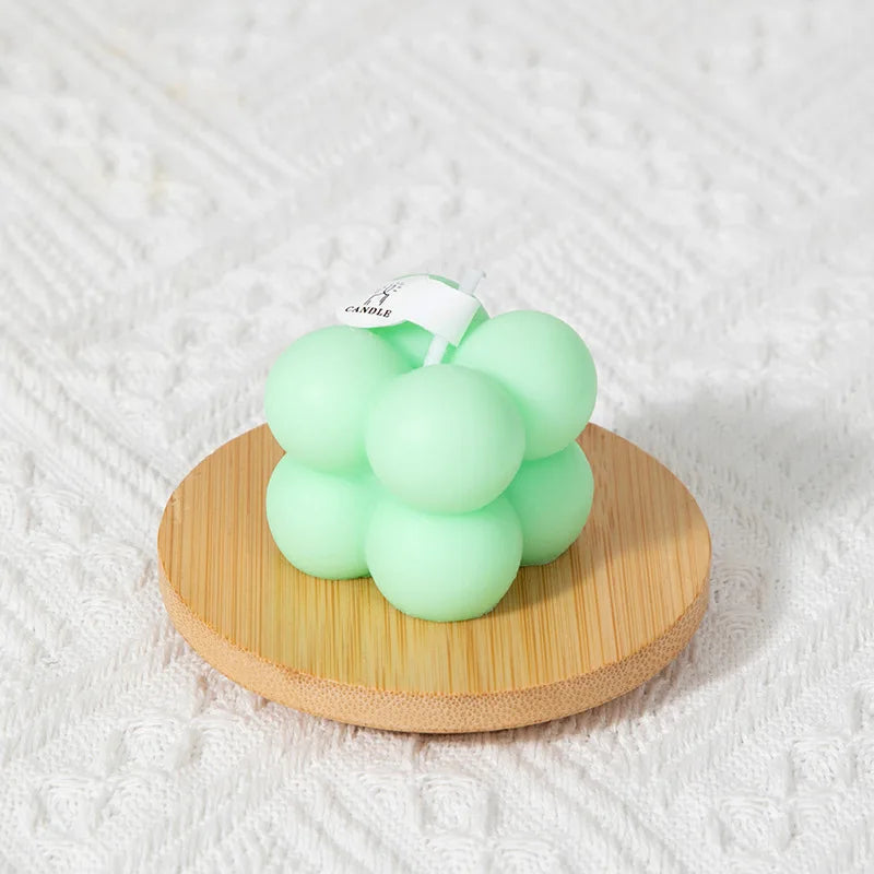 Bougie parfumée cubique compacte, parfum puissant, décoration d'intérieur, cadeau pour anniversaires, détente, toutes saisons, rafraîchissement de la pièce, aromathérapie