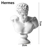 Miniature Desktop Ornament Home Decor Gypsum Portraits Greek Mythology Figurine Famous Sculpture Plaster Bust Statue