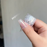 Moonlight Mirror Nails Powder Pearl White Nails Glitter Aurora Shining Pigment Chrome Dust Nail Art Supplies Decoration