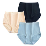 3Pcs/Set Cotton Panties Women Seamless Underwear High Rise Panties Comfort Solid Color Female Underpants Sexy Lingerie M-XXXL