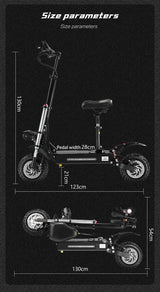 Boyueda S3 6000w 60v 38ah electric scooter dual motor removable seat hydraulic shock absorption 11 inch off-road tyre escooter