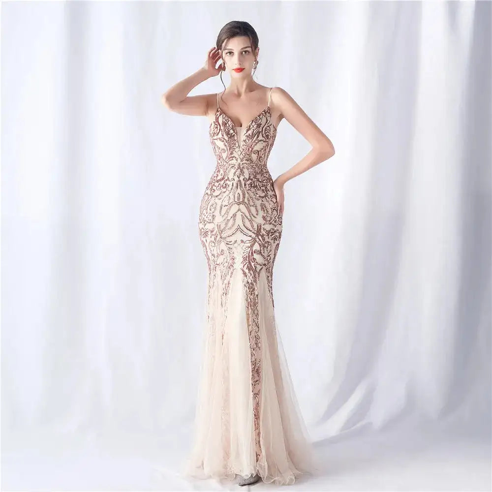 Luxury Youthful Women's Elegant Long Dress Party 2024 Graduation Ceremonies Prom Evening Formal on Sale Clearance Summer Fashion - Lootquake
