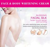 Crema blanqueadora de colágeno para rostro y cuerpo, hidratante para piel, aclarante de senos y piel clara.