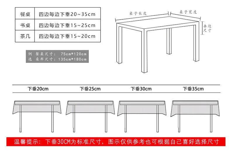 Ruffled Linen Cotton Tablecloth for Wedding Home Party Dining Banquet Decoration Flax Fabric Table Cloth Luxurious Table Cover