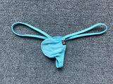 Mini Ice Silk G-string Men Sexy Underwear Low Rise Micro Bikini Trunks Bulge Pouch T-back Thongs Erotic Panties Soft Underpant - Lootquake