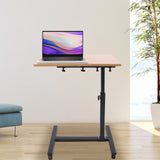Adjustable Height Laptop Desk Rolling Cart Table Stand Movable Computer Table Sofa Side Tables