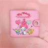 Kawaii Hello Kitty Cinnamoroll My Melody Kuromi Sanrio New Pu Casual Money Bag Coin Purse Card Holder Wallet With Buttons - Lootquake