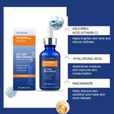 Suero facial con vitamina C y ácido hialurónico, nicotinamida, aclara manchas oscuras, opacidad, hidrata, reduce poros, antienvejecimiento y cuidado de la piel.