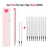 KACO Gel Pens Sets School Office Supplies for Kids 0.5mm High-capacity Heart / Star Sign Writing Gadgets Love Gift Cute Items