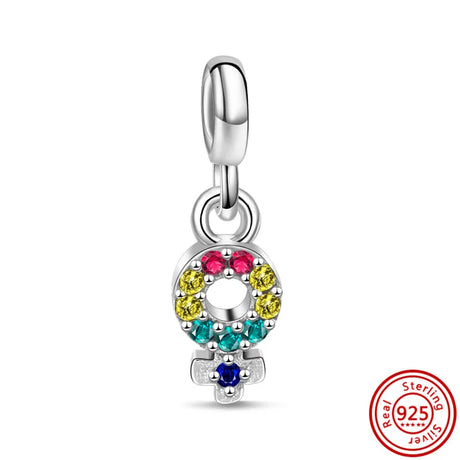 New 925 Silver Rings Styling Two-ring Connector Links Charms Beads Fit Original Pantaro Me Rings Bracelet DIY For Women Jewelry - Lootquake