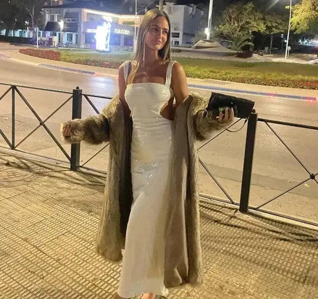 Women's Dresses Fashion Summer Suspender Backless Glitter Long Dress for Women - Lootquake