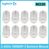 Logitech M330 2.4G Computer Wireless Mouse wi/ USB Receiver Gaming Mouse 1000 DPI Gaming Mice for PC Laptop Silent Mouse 2-10pcs
