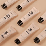 Natural Finish Foundation Cream 30ml Lightweight BB Cover Dark Circles Pores Oil Free Long Lasting Makeup Base