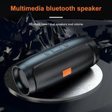 Altavoz Bluetooth con doble altavoz estéreo para exteriores, reproducción TFSB, transmisión de voz FM, subwoofer portátil, altavoz inalámbrico 5.0