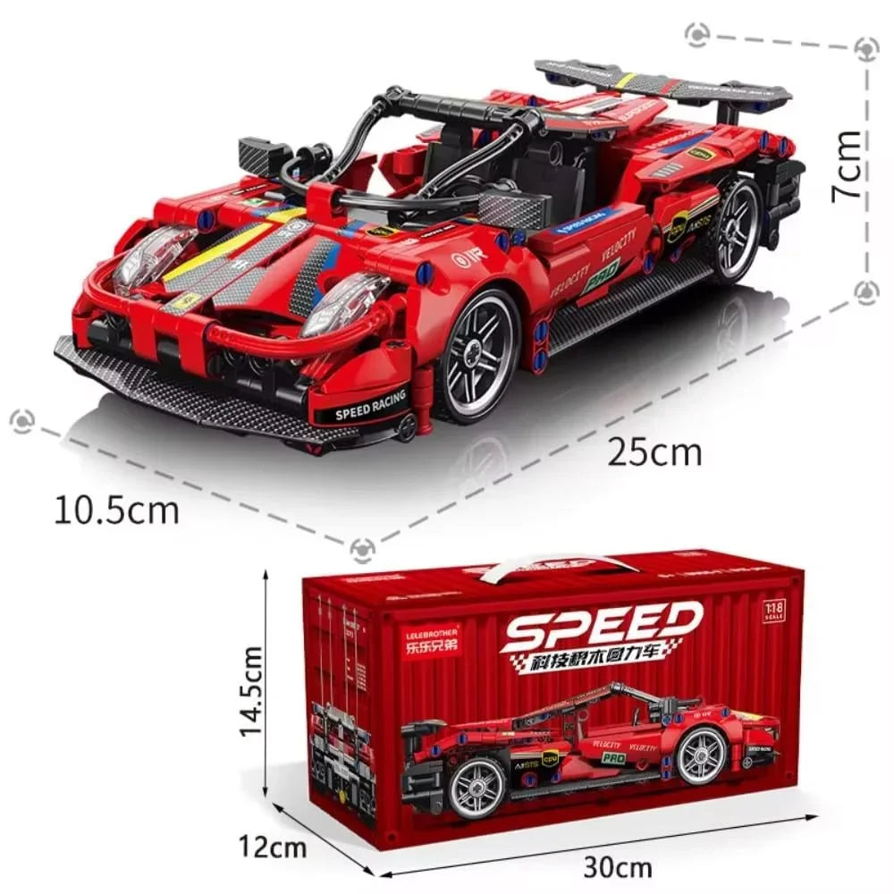 Supercar Building Blocks Car Early Learning Educational Assembled Toys Boys And Children Birthday Gift Building Blocks Ornaments - Lootquake