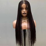 26" Micro Twist Braided Wig | Lace Front Glueless Wig for Black Women | Kanekalon Hair