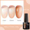 7ml Milky Jelly White Gel Nail Polish Natural Luster Long Lasting Nail Art All for Home DIY Manicure Soak Off UV LED Gel Vernis