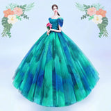 fashion for barbie elegant lady wedding dress for barbie doll clothes princesa for bjd 1/6 dress long dress accessories - Lootquake