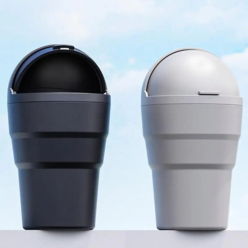 Car Garbage Bin Automotive Trash Cup Car Waste Bin Flip-Top Design Gadgets Interior Car Accessories for Car Sedan SUV Truck