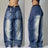 Streetwear Fashion New Multi-pocket Washed Baggy Jeans Men And Women Y2K Hip-hop Harajuku Casual Gothic High Waist Wide Trouser - Lootquake
