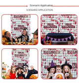 Halloween Decor Party Supplies Rain Squares Curtain Halloween Hanging Decorations Frightening Background Curtains Wall Props