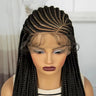36" Cornrow Knotless Braids Wig | Full Lace Frontal | Baby Hair