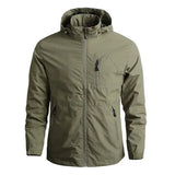 Men's Jackets Waterproof Function Hooded Jacket Windbreaker Outdoor Camping Sports Elastic Coat Male Clothing Thin Overcoat - Lootquake