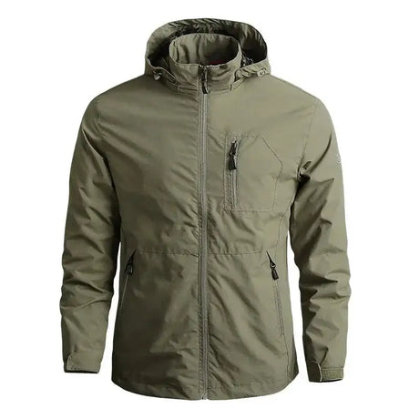 Men's Jackets Waterproof Function Hooded Jacket Windbreaker Outdoor Camping Sports Elastic Coat Male Clothing Thin Overcoat - Lootquake