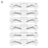Ensemble de pochoirs à sourcils réutilisables, règle souple, outil de définition des sourcils, guide de dessin des sourcils, style, mise en forme, toilettage, modèle, carte, outils de maquillage