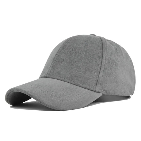 Solid Suede Retro Baseball Caps For Men Women Spring Autumn Street Snapback Hip Hop Hat Adjustable Faux Fur Sunscreen Visor Cap - Lootquake
