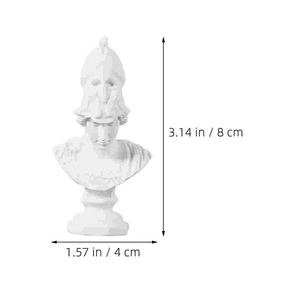 Athena Plaster Sculpture Greek Decor Ancient Home Resin Model Bust Statue Mythology
