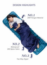 Naturehike Newest Sleeping Bag Ultralight Waterproof Cotton Sleeping Bag Nature Hike Summer Hiking Camping Tent Sleeping Bag - Lootquake