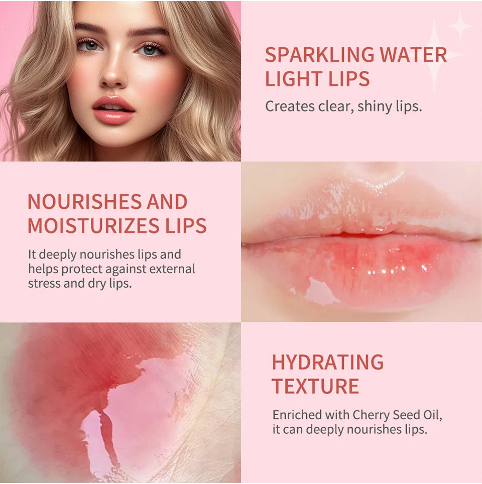 Lip Glow Oil Jelly Lip Gloss Set Long Lasting Permanent Lipstick Woman Tint for Lips Stick Free Shipping Lipgloss Glosses Stain