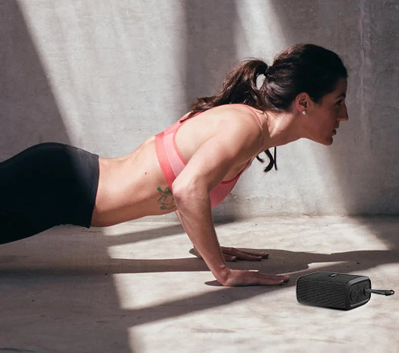 EBS-300 5W Mini Portable Bluetooth Speaker Fabric  Mesh TF Card Music Box IPX6 Waterproof For Phone  PC  Taplet  Palyer