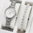 2pcs Set Watch Luxury Women Simple Dial Hollow Strap Fashion Gold Bracelet Quartz Wristwatch Student Ladies Watches Reloj Mujer - Lootquake