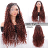 Bohemian Box Braids Full Lace Wig | Knotless | Twist Braids | Synthetic Lace Front