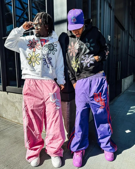 Hip-hop Street Trend Brand Oversized Sweatshirt Gothic Punk Style Letter Print Zipper Hoodie Men Harajuku Style Casual Jacket - Lootquake