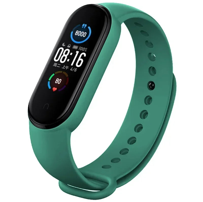 Watch Strap For Xiaomi Mi Band 7 6 5 4 3 Wristband Silicone Bracelet Wrist Straps MiBand 3/4 band5 band6 Smartwatch Accessories - Lootquake
