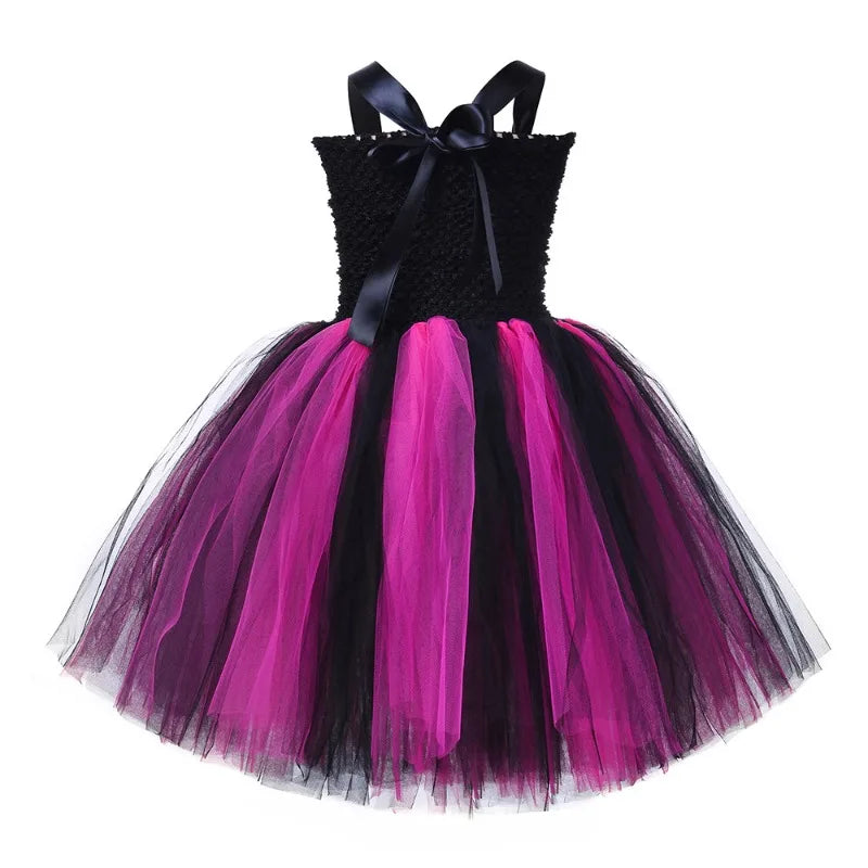 Scary Skeleton Halloween Costumes for Girls Kids Zombie Bride Fancy Dress Party Tutu Outfit Toddlers Children Cosplay Ball Gown