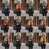 New Vintage Women PU Leather Bomber Jacket Fashion Casual Autumn Winter Zipper Windbreaker Streetwear Female Blazer Y2K Clothes - Lootquake