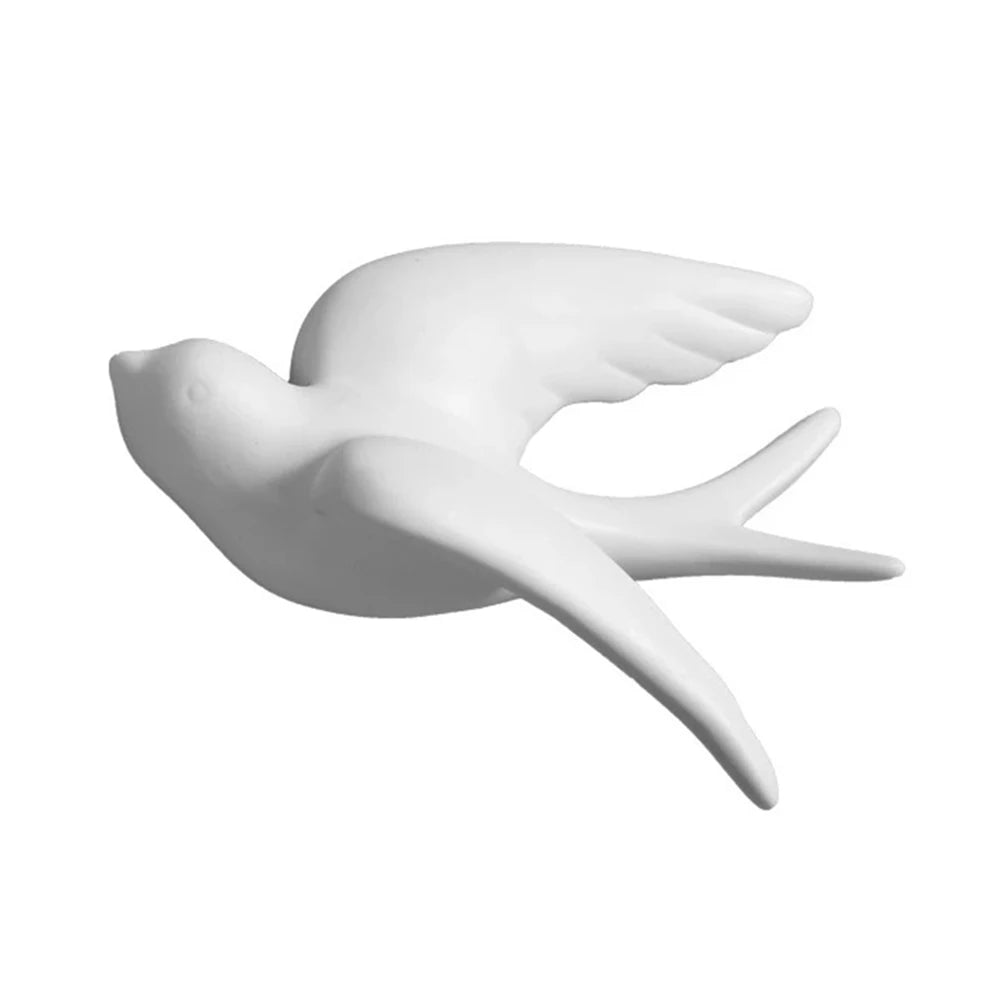 Estatuas de animales pequeños, esculturas modernas de pájaros adorables, adornos para el hogar, para la oficina, el escritorio y el estante.