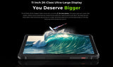 Tablette robuste HOTWAV R9 Pro 11 pouces FHD+ 2K, batterie de 20 080 mAh, Android 14, 6 Go, 256 Go, appareil photo, 4G, version internationale