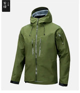 Jacket Men's Sports Casual Soft-shell Zipper Pocket Water Repellent Windbreaker New Autumn Functional Camping Hooded Raincoat - Lootquake