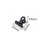 10p Black Metal Clip Stationery Office Supplies Household Paper Clip Fixing Small Book Clip Sketching Board Sketching Clip