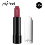 High Quality Popfeel Waterproof Lasting Matte Luxury Velvet Lipstick Make up Smudge-Free Pigmented Lipsticks Lip Gloss Cosmetics