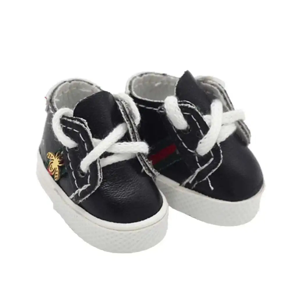 Labubu Dolls Sports Shoes 4x1.8cm Multiple Styles DIY for Labubu Doll Leather Cloth Shoes