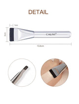 Brocha de base de cabeza plana, 1/3 ud., ultrafina, sin marcas, para maquillaje, herramientas cosméticas.