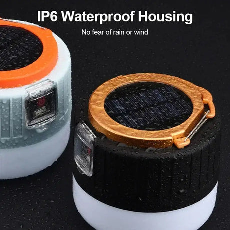 Powerful Solar LED Camping Lamp Waterproof Portable Lanterns Emergency Lights For BBQ Hiking USB Rechargeable Tent Lanterns - Lootquake