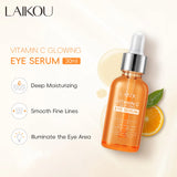 Suero para ojos con vitamina C que elimina las ojeras, atenúa las líneas finas y reduce la hinchazón. Esencia antiedad, reafirma y reafirma el contorno de ojos.