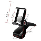 360 Rotatable Car Phone Holder Universal Cell Phone Stands Car Rack Dashboard Support for Auto Grip Mobile Phone Fixed Bracket